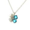 Les Trésors De Lily [N6336] - Designer Necklace 'Sissi' Blue Clover
