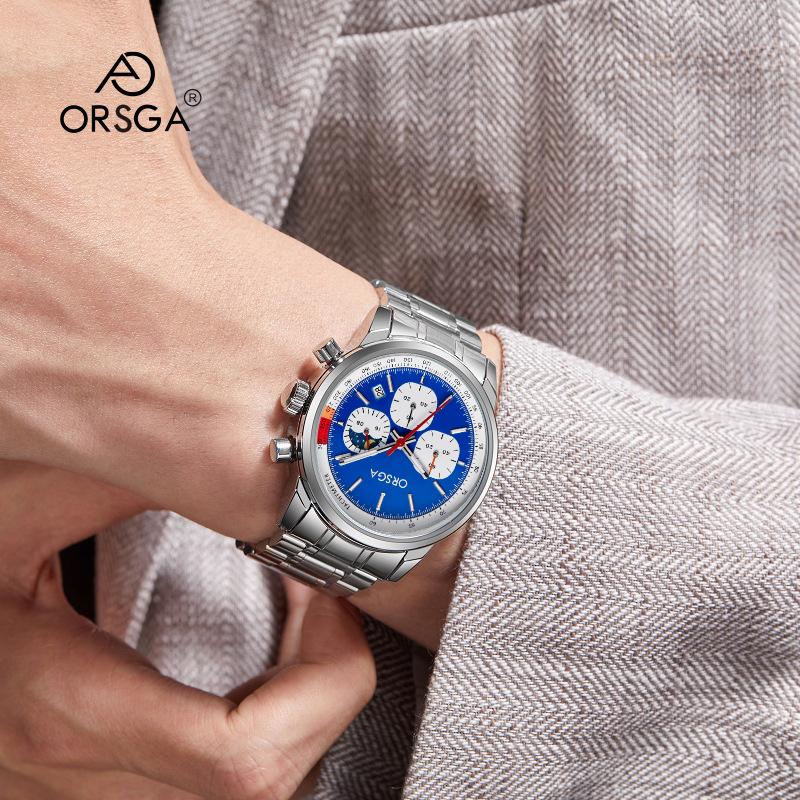 2025 New Mens Watches Luxury Quartz Chronograph Wrist Watch For Man Sapphire Mirror Waterproof Men Gift Clock Luminous