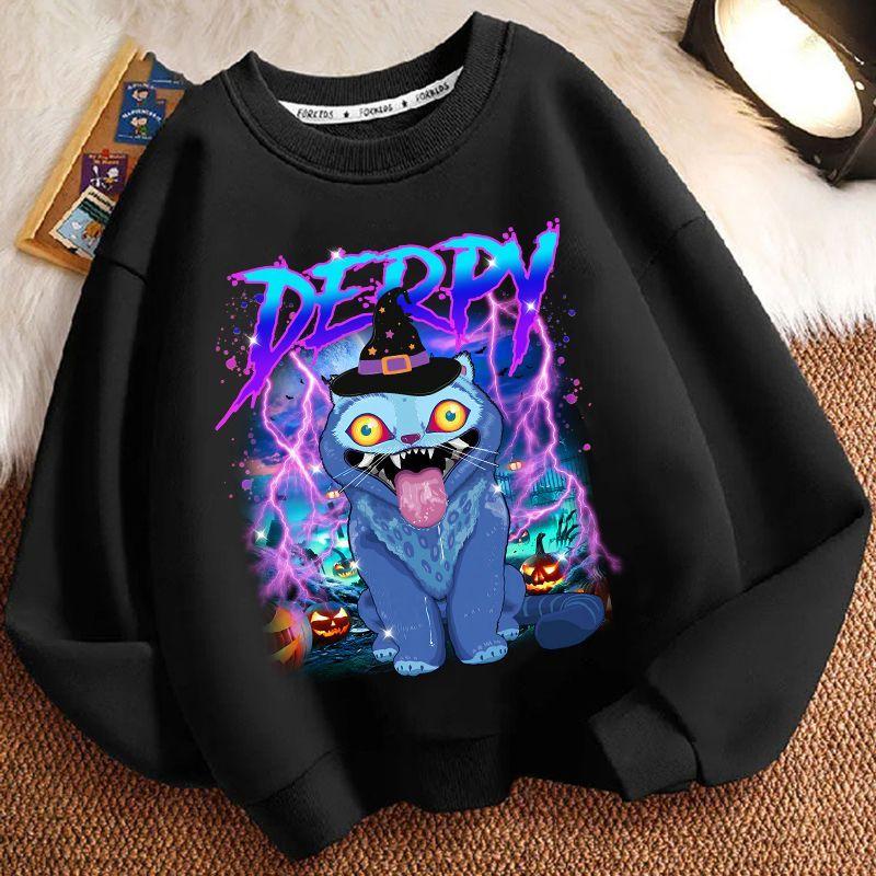 Children's Witch Hunt Team Hoodie, Spring and Autumn Boys' and Girls' Casual Long-sleeved Top