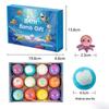 12-Pack Children's Bath Bomb Set with Hidden Ocean Toys, 50g Each