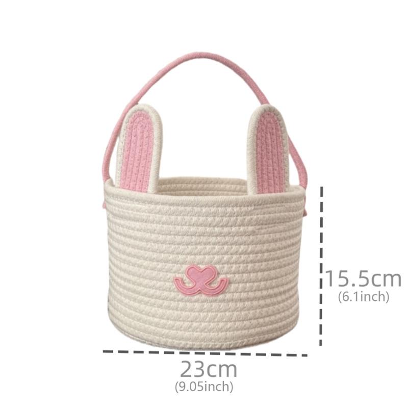 Påskhare Formad Äggkorg Bärbar Tillbehör för Högtidsdekorationer och Familjesammankomster Hushållsbruk