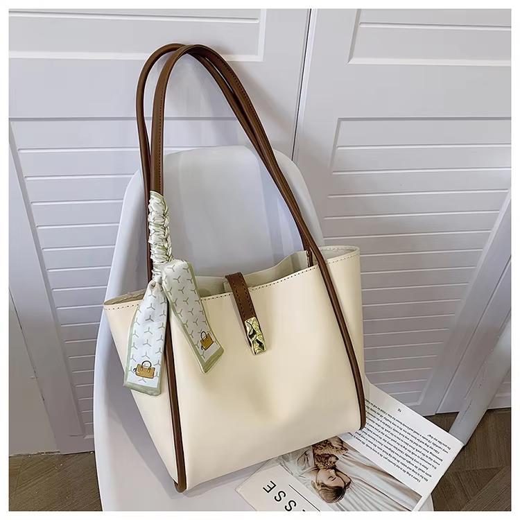 

Lady Shoulder Handbag DIY Sewing Materials Set Handmade Bags Making Kit for Women Leather Bucket Tote Bag Handicraft Accessories кремовый