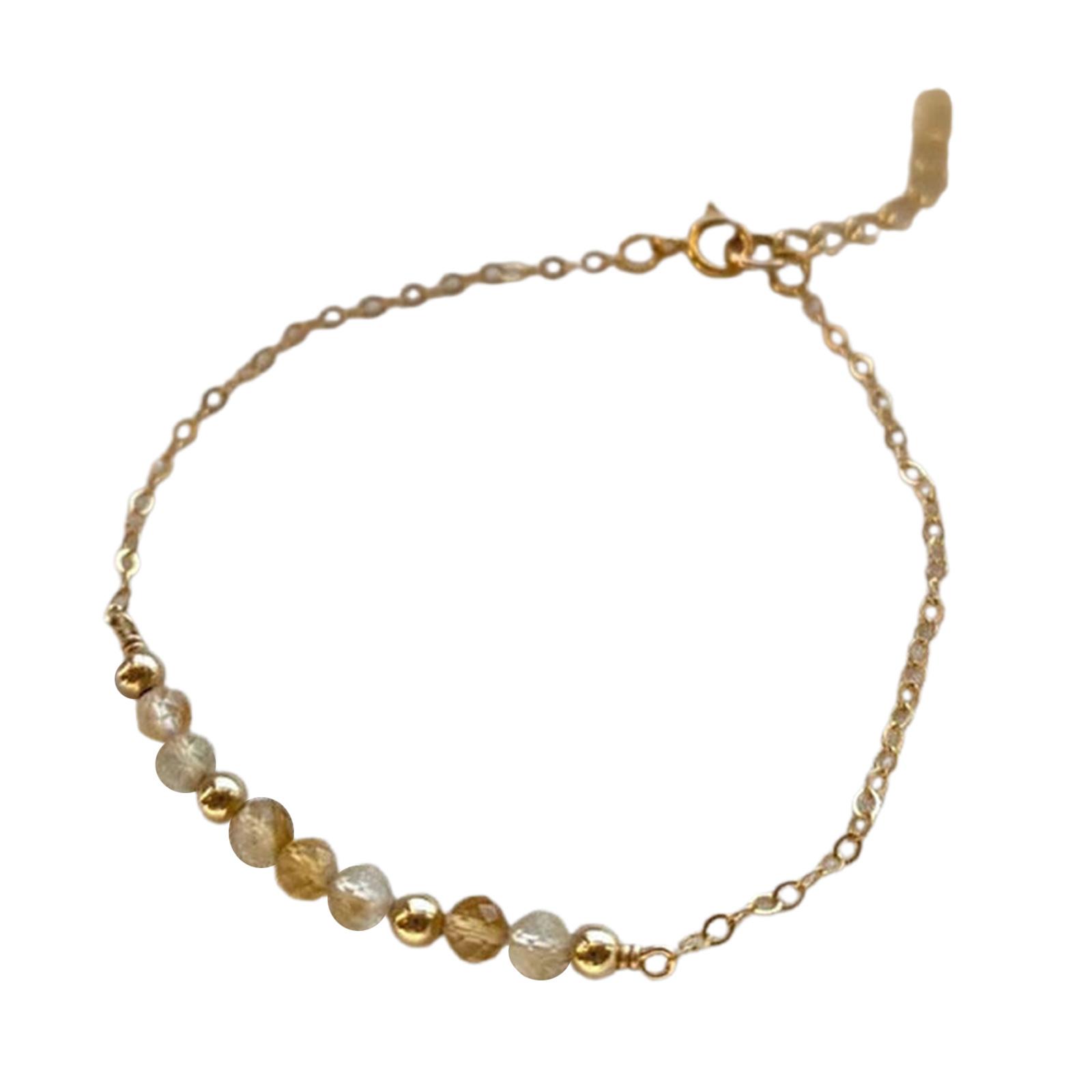 

Регулируемый браслет из кристаллов с камнями-талисманами 12 месяцев, граненый браслет-цепочка на запястье из натурального камня 11