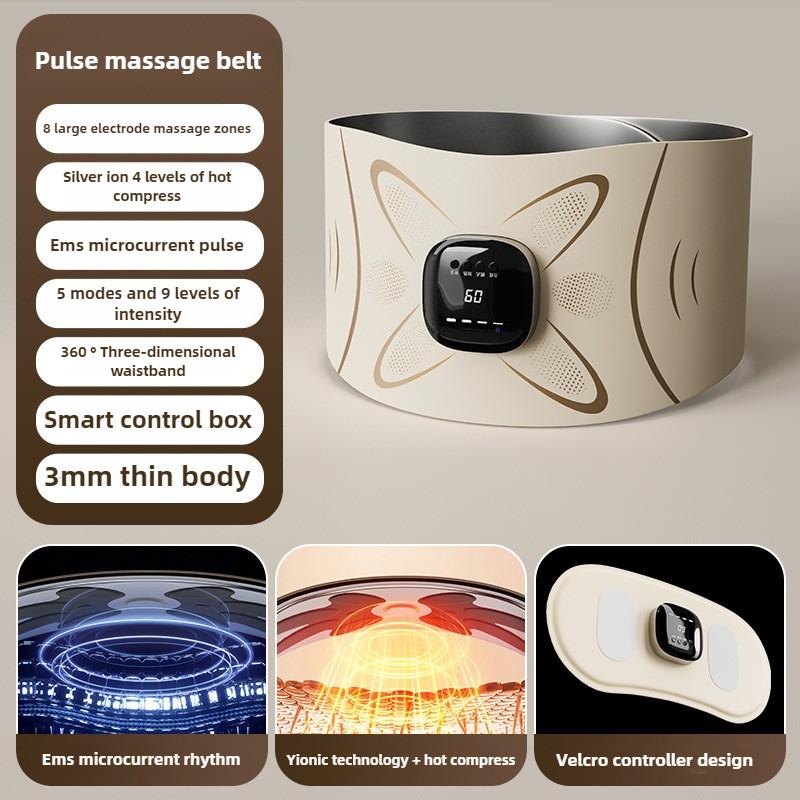 

Sports Sweat Belt Micro Current Hot compress Waist Massage Instrument EMS Pulse Full Combustion Waist and Abdominal Massager