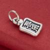 S999 Sterling Silver Pendant: Wish Come True - Peace, Joy & Health Ornament for DIY Jewelry & Bracelets