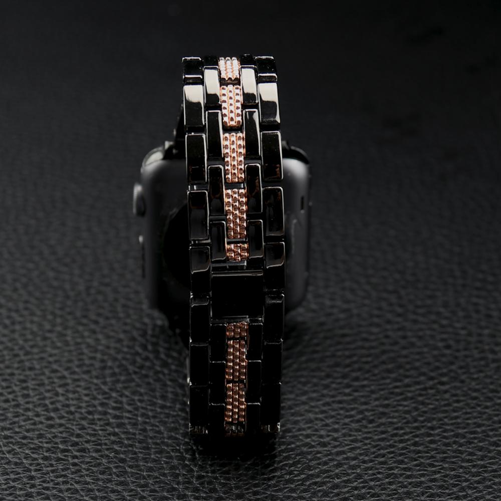 Pulseira Correa Metal Strap para Apple Watch Band 7 6 5 4 3 2 1 SE Pulseira Apple Watch Strap 45mm 41mm 44mm 40mm 42mm 38mm para iWatch