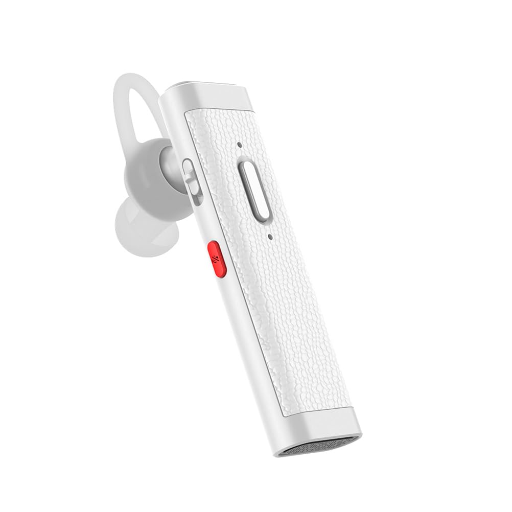 

and Glazata Japanese Voice Single Ear Wireless Bluetooth Earbuds with Qualcomm Smart Chip aptX aptX SBC Dual Microphone Call ENC Noise Reduction Fast білий