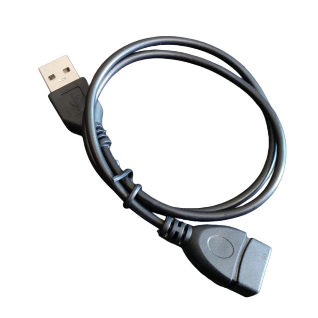 USB Extension Cable: Four-Core Male-to-Female Data Cable for U Disk, Mouse, Keyboard, Printer Connection.