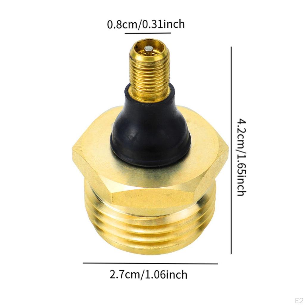 2 Stück RV Messing Ausblaspfropfen Überwinterungsventil Schnellkupplung Überwinterungsadapter Einfach