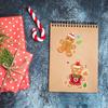 Colorful Cm2408010 Cute Gingerbread Man Stickers Perfect For Kids Birthday Parties