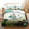 The Boy And The Heron Bedding Set Single Twin Full Queen King Size Bed Set Adult Kid Bedroom Duvetcover Sets Anime Bed Sheet Set