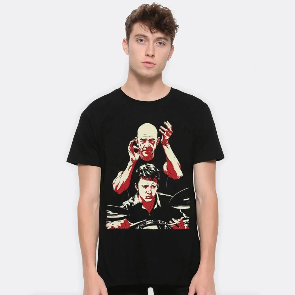 Whiplash Movie Art Printed Tshirt Unisexs and Womens Movie Style Top SpringSummer Pure Cotton Short Sleeve Unisex Tshirt