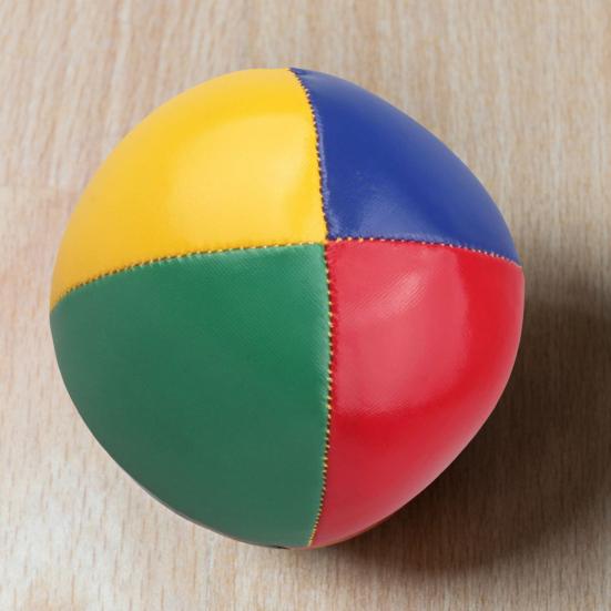 PU Leather Juggling Balls Multi-Color Contrasting Design Rebound Ball Professional Smooth Grip Beginner Practice Balls for Stress Relief Office and
