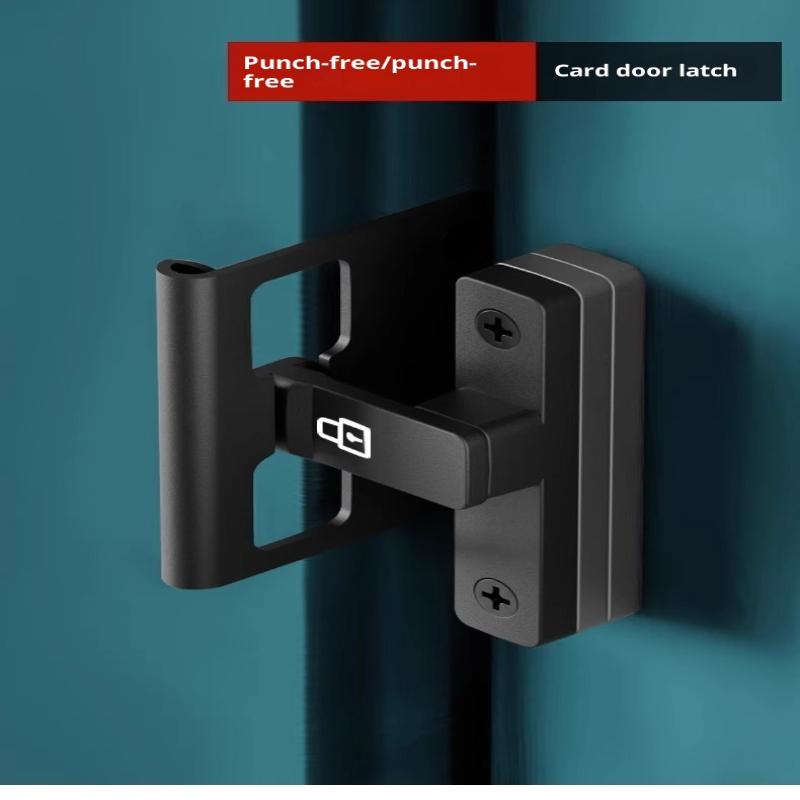Latch Deadbolt Indoor Non-Punch Door Lock Bathroom Sliding Door Buckle Sliding Door Snap Old-Fashioned Surface-Mounted Room Door