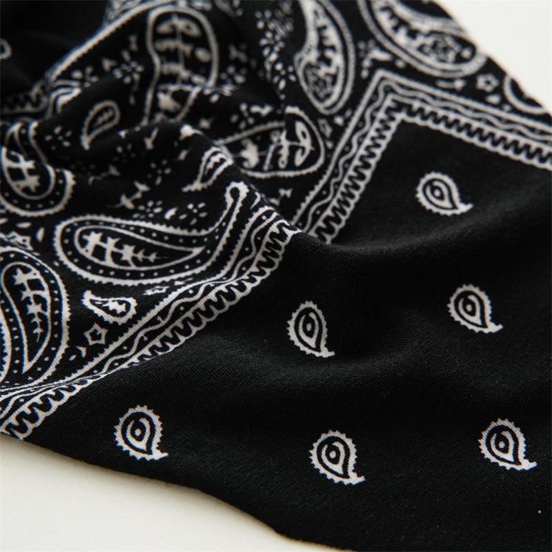 Bohemian Style Paisley Pattern Head Wraps Triangular Geometric Printed Hair Scarves Ethnic Fashion Outdoor Elastic Bandanas
