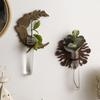 With Pipes Sun Moon Wall Planters Wall-Mounted Wall Hanging Holder Wooden Plant Fram  Kitchen