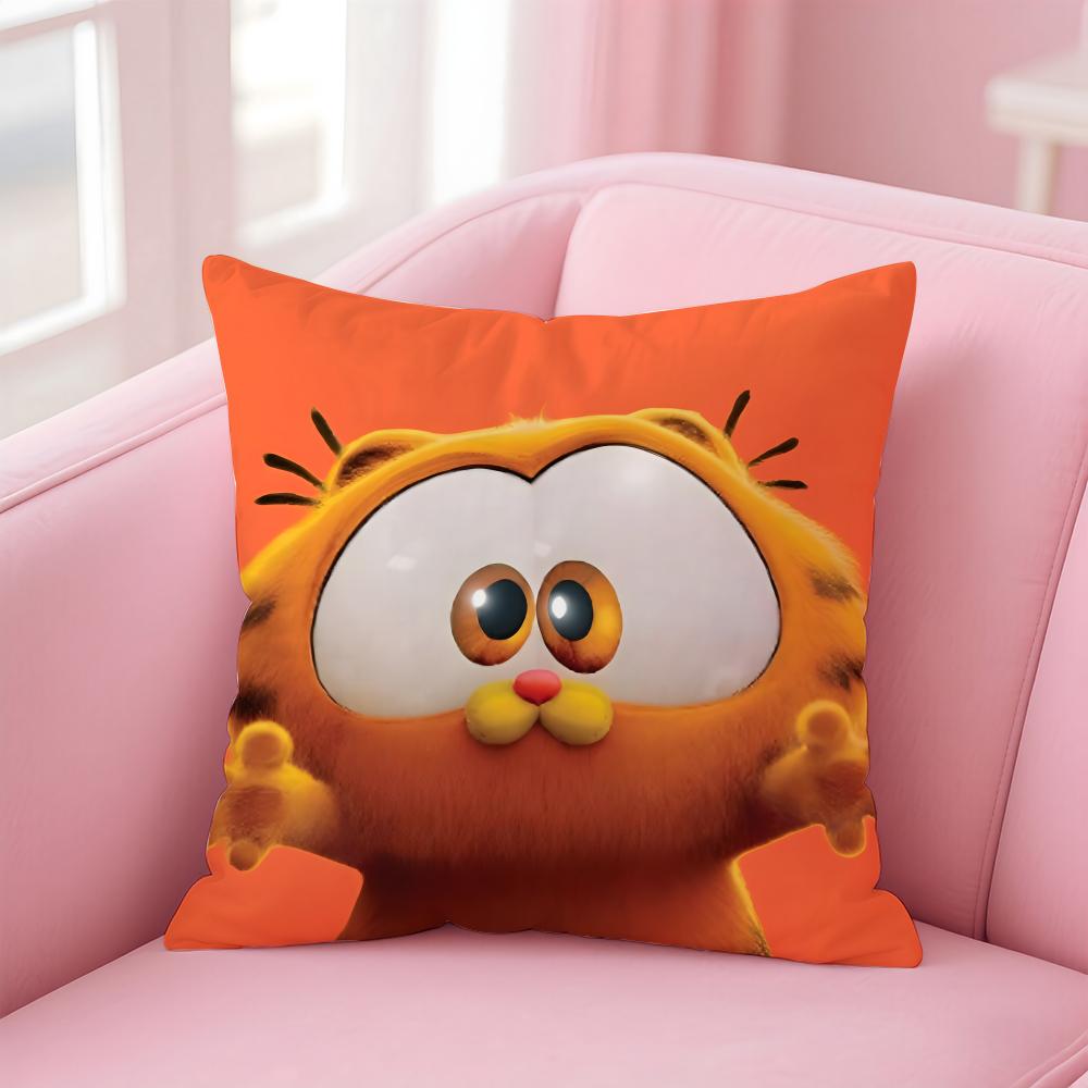 Garfield Cushion Cover Home & Car Multi-Scene Pillow Cover - Reversible, Soft & Durable for Daily Use