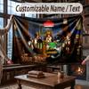 Dog Theme Throw Blanket Custom Name Text Personalized Blanket Soft Cozy Blanket for Home Sofa Bed
