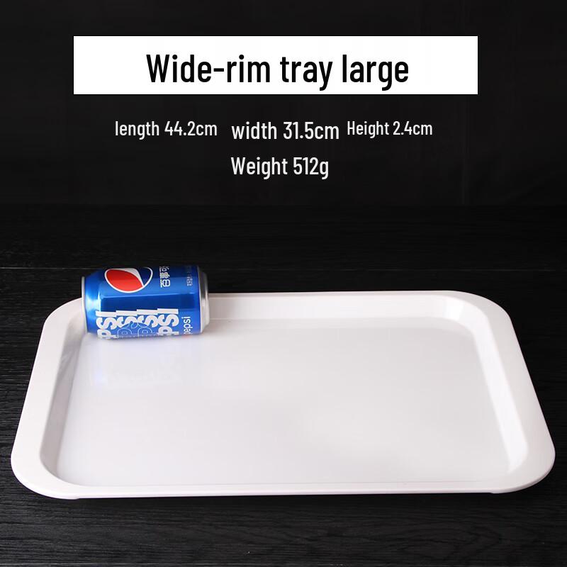 White Melamine Serving Tray Set