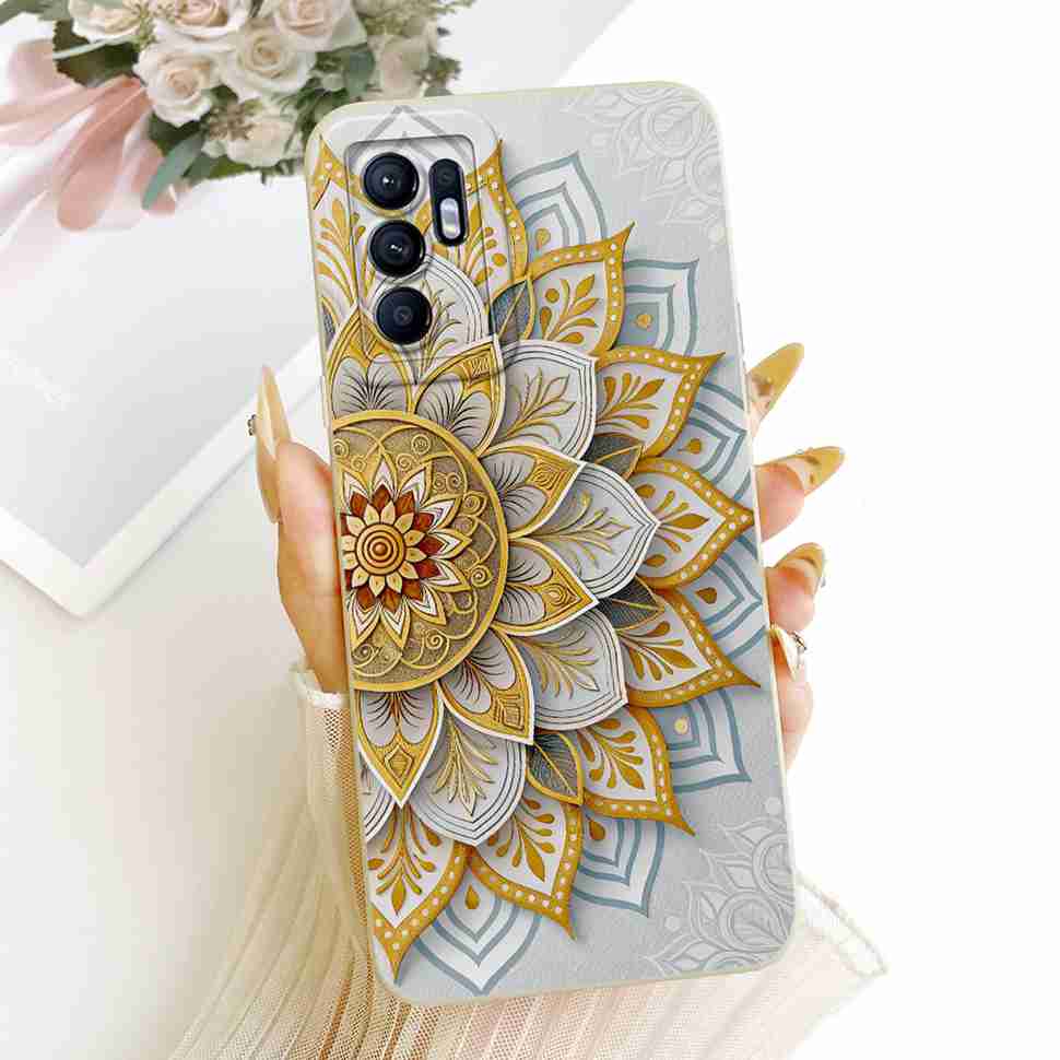 For Oppo Reno6 4G Case New Cartoon Panda Print Soft Silicone Cover For Oppo Reno6 4G CPH2235 Phone Cases Fundas