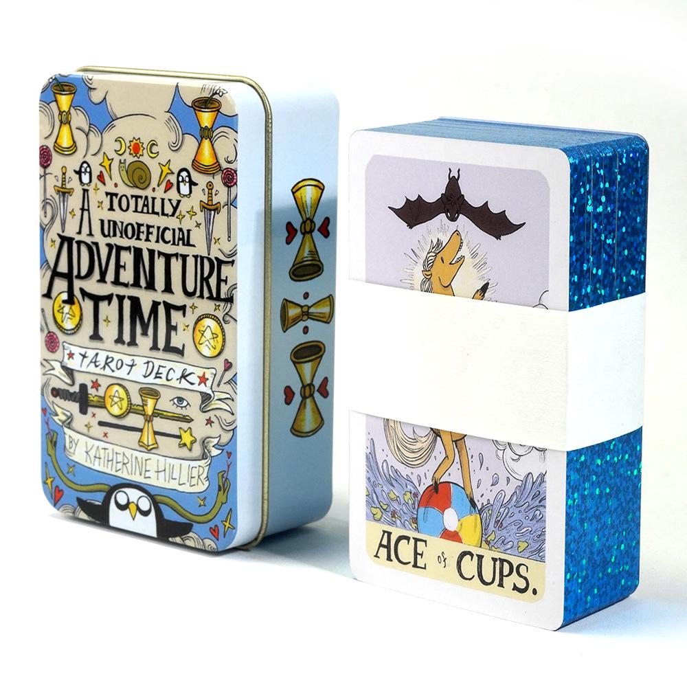 Gilded Tarot Cards in Tin Box - High-Grade Learning Adventure