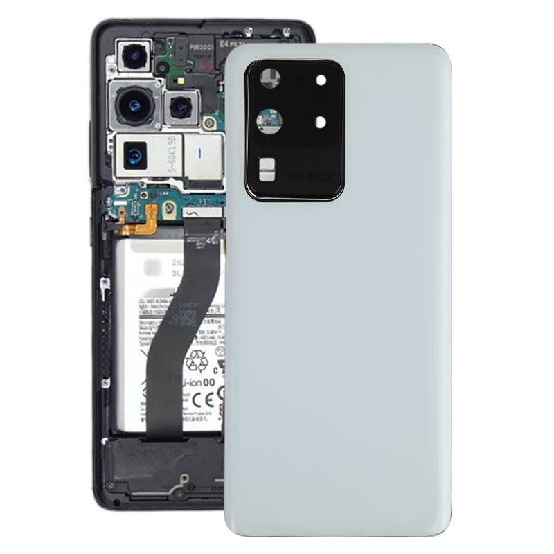Battery Back Cover for Samsung Galaxy S20 Ultra with Camera Lens Cover Phone Rear Housing Replacement