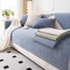 New Sofa Cushion Four Seasons Universal Non-Slip Cushion Chenille Blue Simple Sofa Cover Cover Cloth Cushion