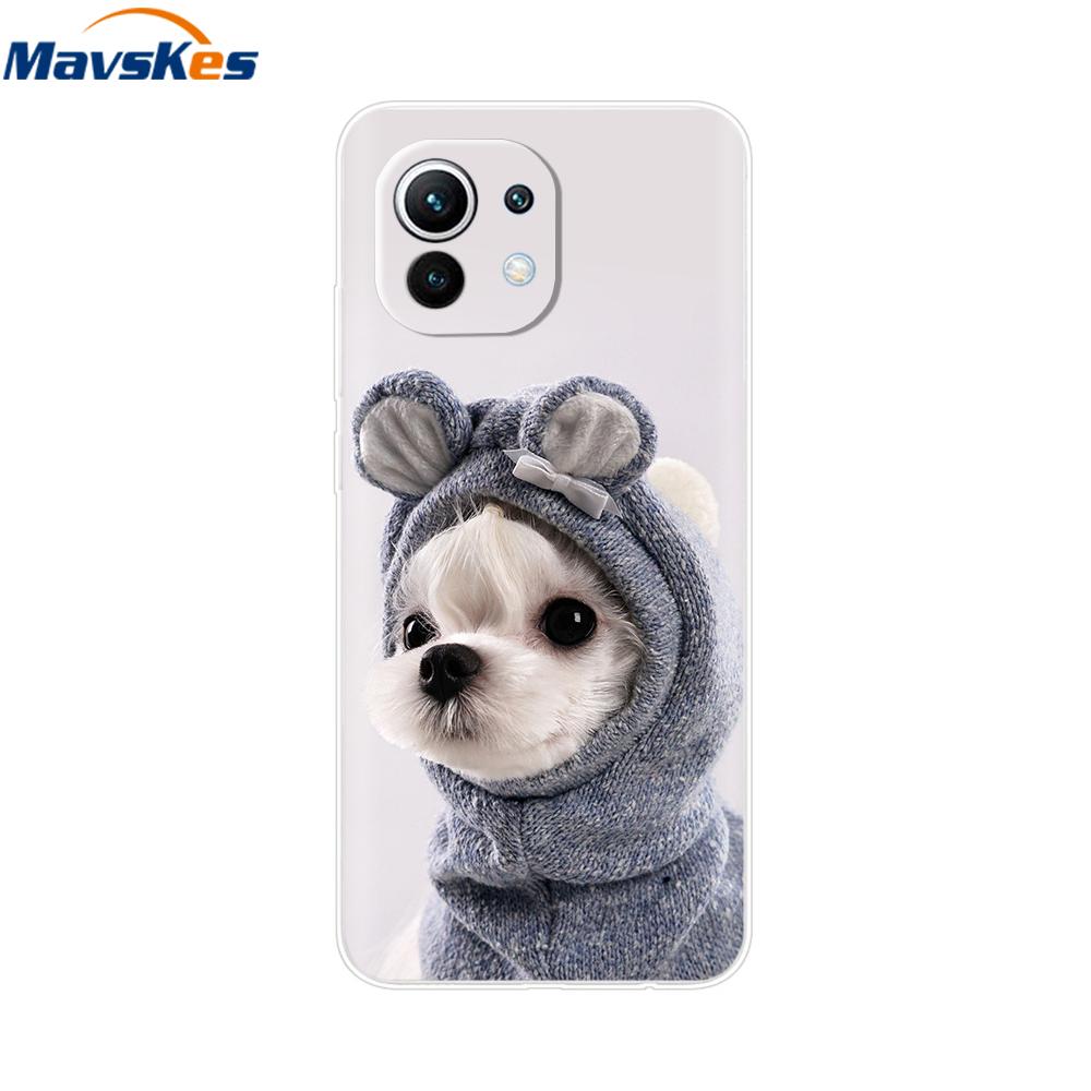 Case For Xiaomi 11 Lite NE 5G Soft TPU Silicone Cover For Xiaomi Mi 11 Lite Mi11 Lite Cases For Xiomi Mi 11 Funda Fashion Bumper