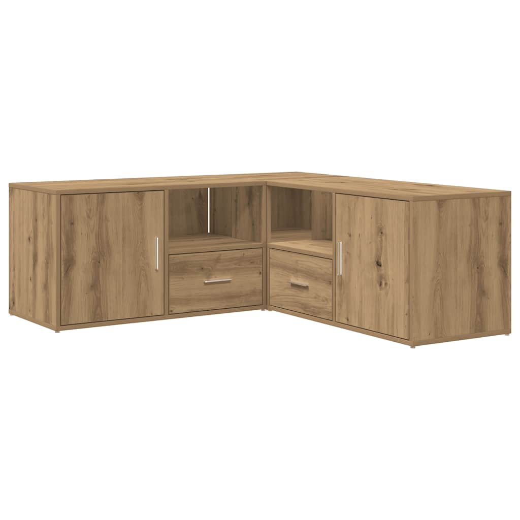 Eckregal Handwerker Eiche 200x40x45 cm Spanplatte