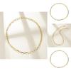 Fashionable Gold Circle Pendant Necklace Simple Alloy Chain For Stylish Women