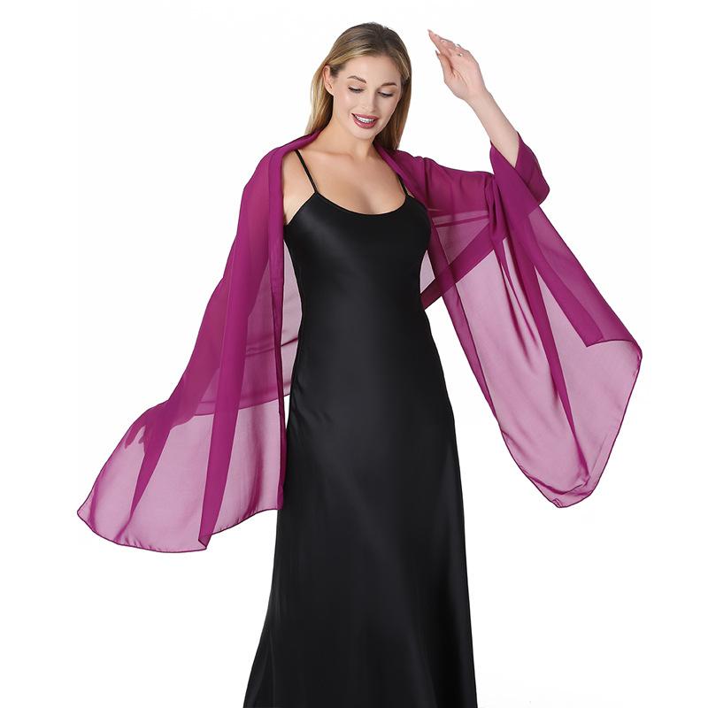 Loose Chiffon Shawl with Smooth Drape and Lightweight Texture. Perfect for Weddings, Holidays, Parties, Beaches, or Vacations, Adding Elegance