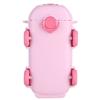 500ML Bus Shape Cartoon Water Cup with Movable Wheels & Strap Cute Car Water Bottle Leakproof for Home Travel