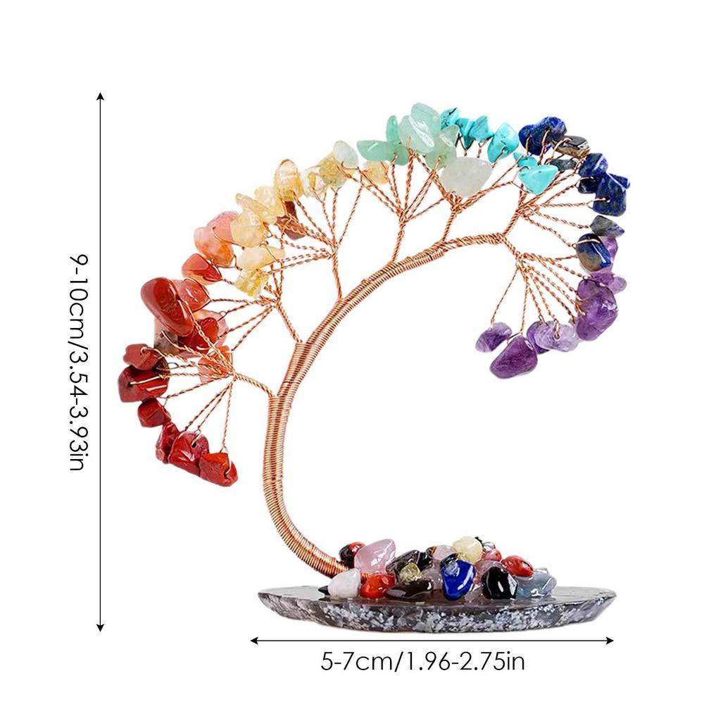 Natural Crystal Money Tree Feng Shui Decoration For Wealth And Luck Mineral Reiki Healing Ornaments Gift For Souvenir supplies