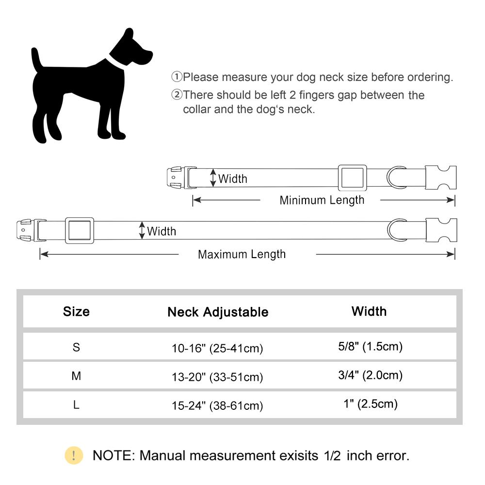 Weiches reflektierendes personalisiertes Hundehalsband, individuelles ID-Halsband, strapazierfähiges Nylon-Welpenhalsband, verstellbar für kleine, mittlere und große Hunde