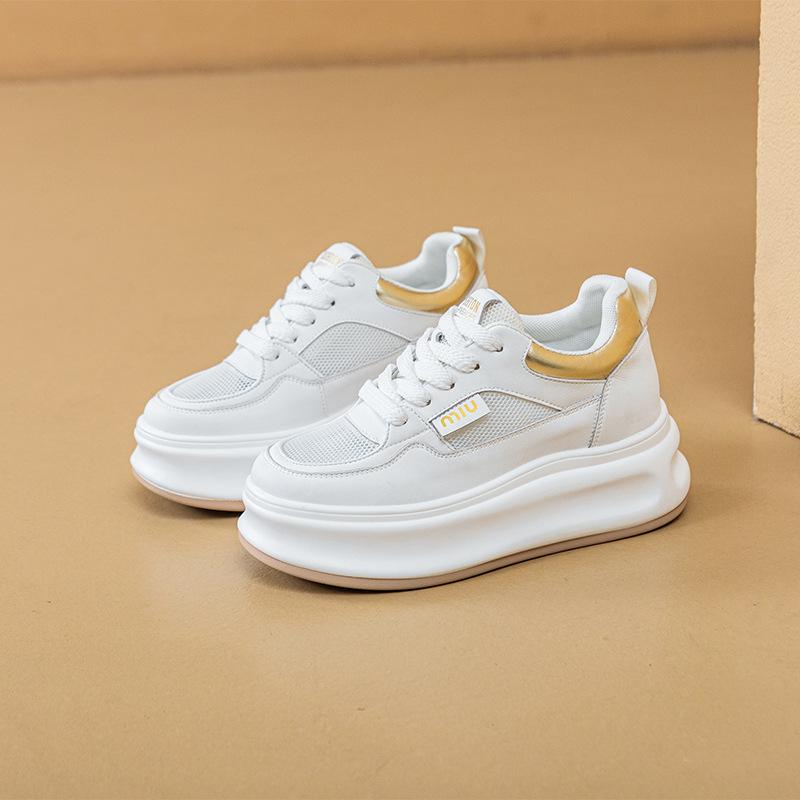 Board Shoes 2026 Spring Thick Soled Women's Versatile Single Shoes  Sponge Cake Sports Shoes for Women