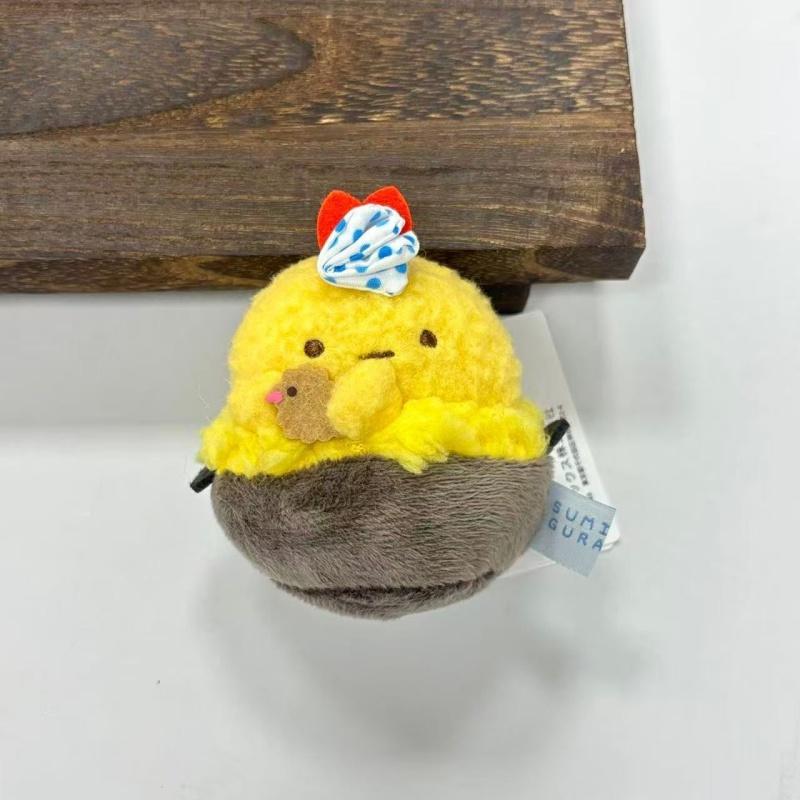 Sumikko Gurashi Alltagsleben Mini Kreative Plüsch Maskottchen Schlüsselanhänger Stofftiere Katze Pinguin Ebi Fry Garnelenpuppe Taschenanhänger