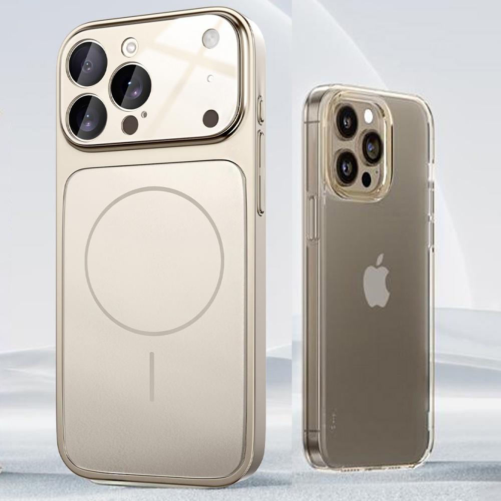 Original Nano Glass Armor Case For iPhone 17 Air 16 15 14 13 Pro Max 17Pro Magnetic For Magsafe Wireless Charging Matte Coque