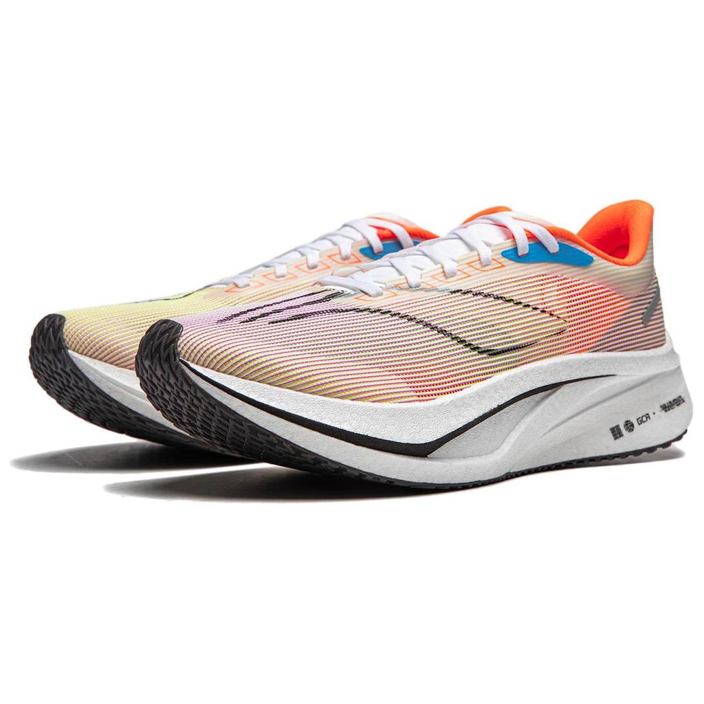 Sapatos de Corrida Li Ning Feidian 4 Challenger Placa de Carbono Masculino Tênis Laranja ARMU005-20