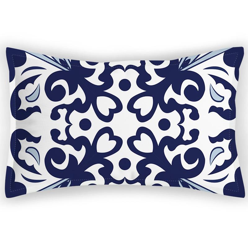 Retro Pillowcase, Classic and Elegant Velvet Twill Imitation Pillowcase, Home Bedding, Printed Satin Pattern, New Chinese Style Pillowcase