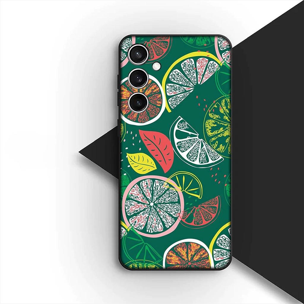 Cover for Samsung Galaxy A35 A36 A55 A26 A05 A06 A14 A50 A51 A53 A54 A12 A13 A23 Phone Case Mediterranean Lemon fruit Summer