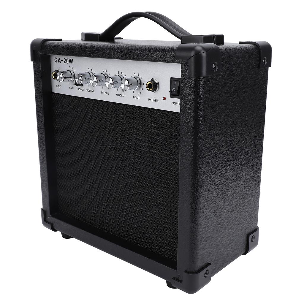 Electric Guitar Amplifier Multifunctional 6 Inch Speaker Portable Practice Guitar Amplifier for Outdoor Live Streaming