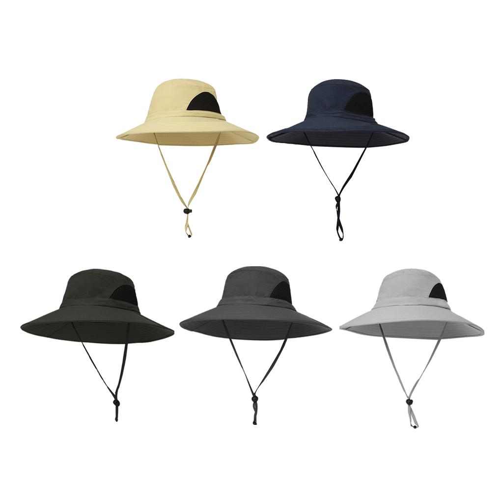 Women Mens Wide Brim Sun Hat Outdoor Hiking Travel Protection Fishing Cap