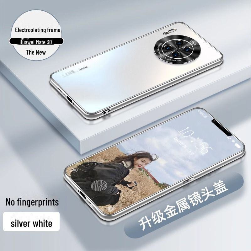 Высококачественный гальванизированный матовый защитный чехол для Huawei Mate 30 Pro/ Mate 40 Pro/ Mate 50 Pro/ Mate 60 Pro Silver White Frosted Electroplated
