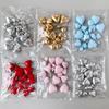 20Pcs Cake Topper Heart Set 2cm-4cm Spheres Christmas Ball Birthday Cake Decoration Party Cupcake Flag Wedding Gold Silver Balls