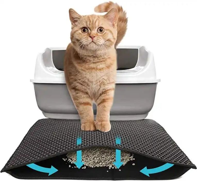 Litter Box Mat 60x45cm - Black