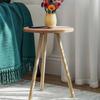 Round Side Table Wooden Legs Single Nesting Coffee Table Home Living Room Decoration and Furniture