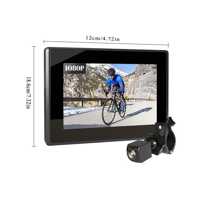360°Colour Rotating Night Vision Camera 4.3 inch 1080P HD Display Bicycle Rear View Camera for Mountain Road Bikes