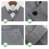 Boys Irregular Vest Suit Set 2-12 Y School Kids Gentleman Formal Outfit for Wedding Birthday Party Performance Children Blazers