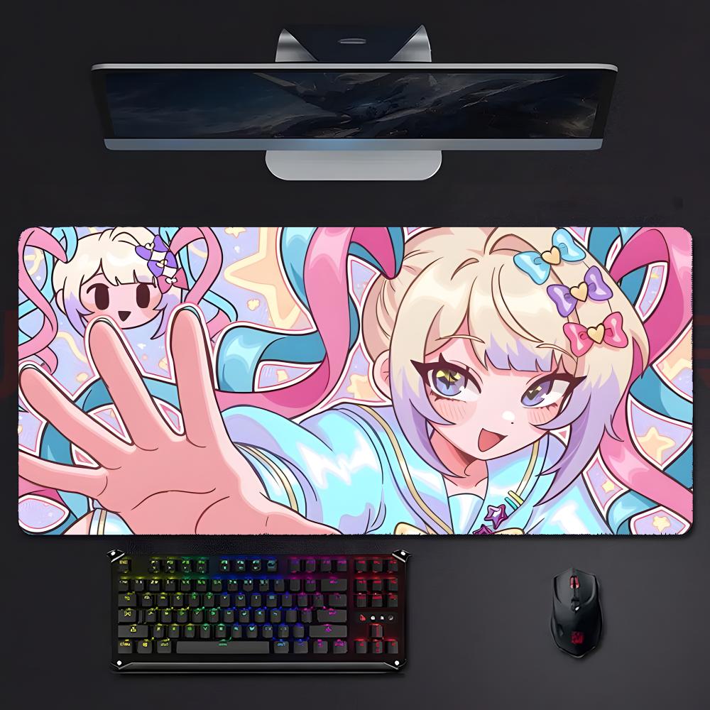 Cute Dark Game Nneedy Girl Overload Mouse Pad Large Gaming Mousepad With Stitched Edges Thickened Desk Mat Pc