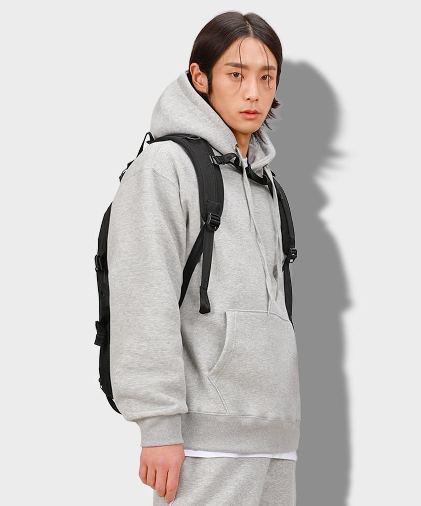 Embroidered Hoodie Gfhm03 - Melange Gray